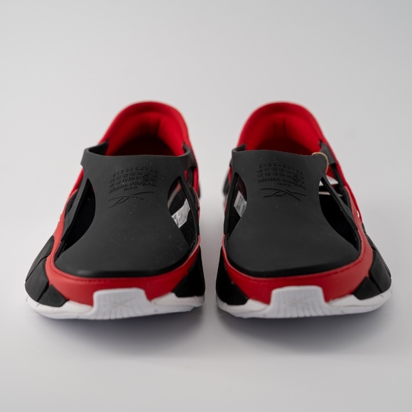 size 7 Maison Margiela Reebok White Croafer Black Red White Project 0 CR Slip on main image 9